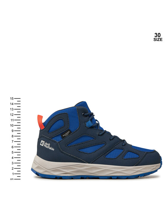 Jack Wolfskin Trekingová obuv Jack Wolfskin Woodland 2 Texapore Mid K 4059831 Tmavomodrá