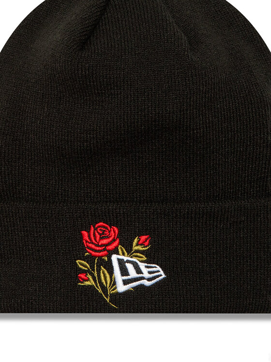 New Era Шапкa New Era Rose Icon Cuff Knit Beanie 60580728 Чорний