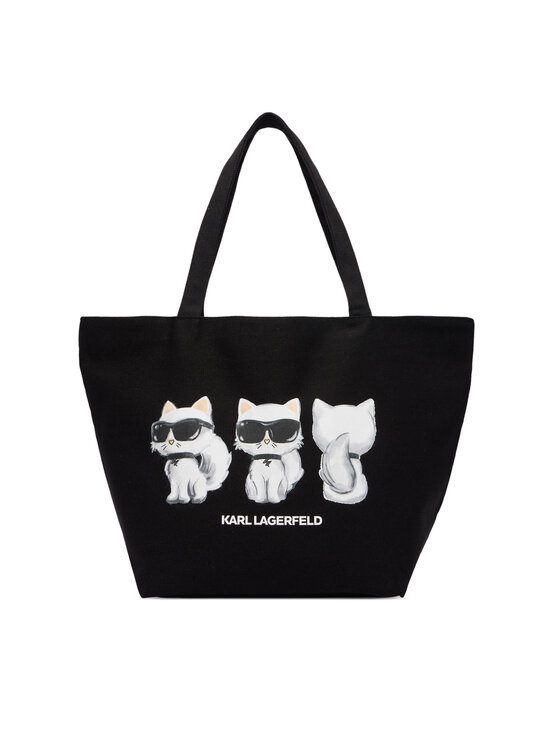 KARL LAGERFELD Kabelka KARL LAGERFELD B3W50017 Čierna