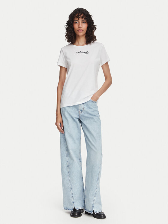 BOSS BOSS Camiseta C_Elove_5 50566827 Crema Slim Fit