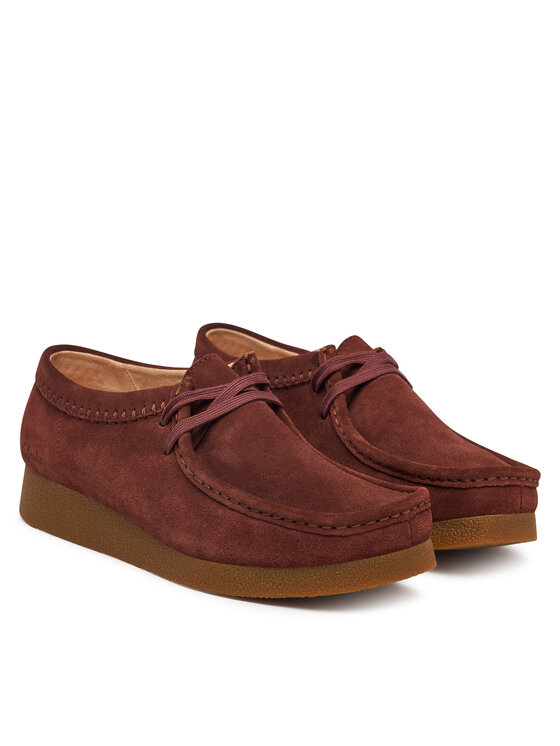 Clarks Туфлі Clarks WallabeeEVOSh 26329301 Бордовий