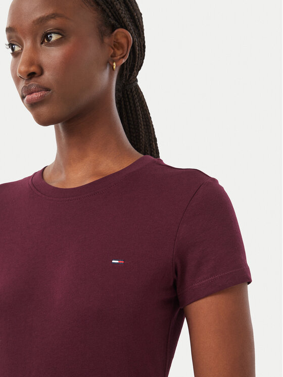 Tommy Jeans Tommy Jeans Camiseta DW0DW20459 Violeta Slim Fit