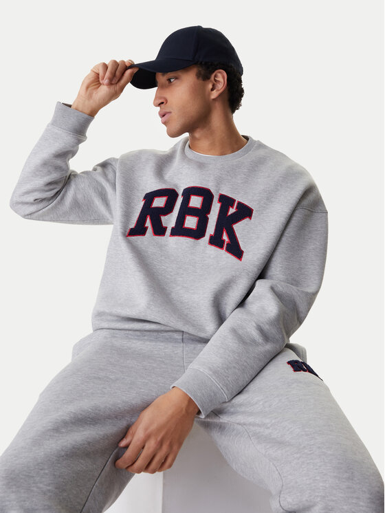 Reebok Reebok Pulóver Barry RK25553CCM Szürke Relaxed Fit