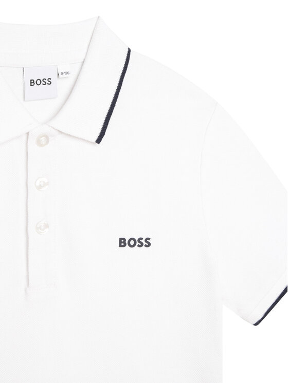 BOSS Boss Поло J25P26 S Білий Regular Fit
