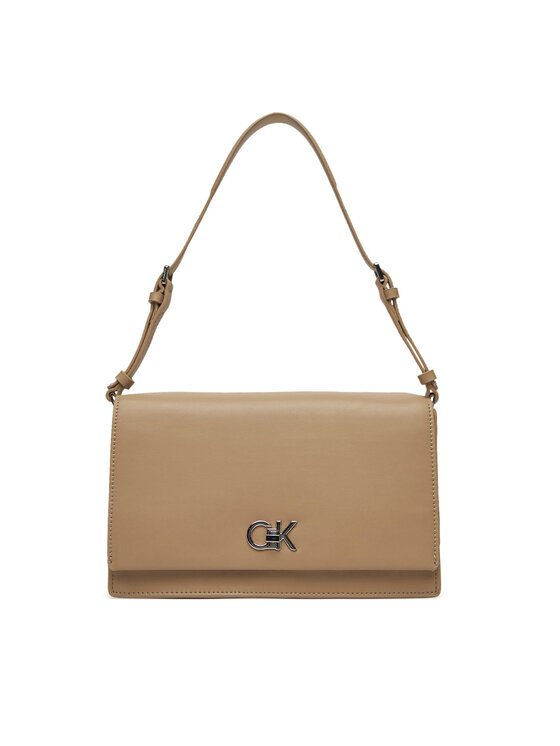 Calvin Klein Дамска чанта Calvin Klein Ck Elongated Shoulder Bag K60K612807 Бежов