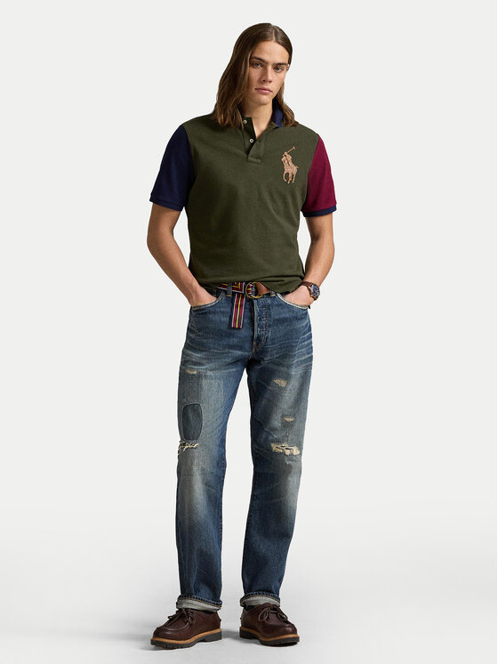 Polo Ralph Lauren Polo Ralph Lauren Polo marškinėliai 710958777001 Žalia Classic Fit