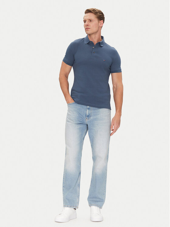 Tommy Hilfiger Tommy Hilfiger Polo 1985 MW0MW17771 Plava Slim Fit