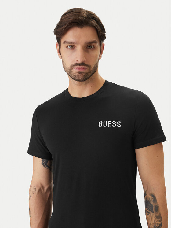Guess Guess Camiseta U6GM03 K6YW1 Negro Slim Fit