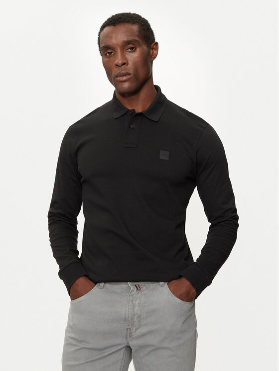 BOSS Boss Поло Passerby 50507704 Чорний Slim Fit