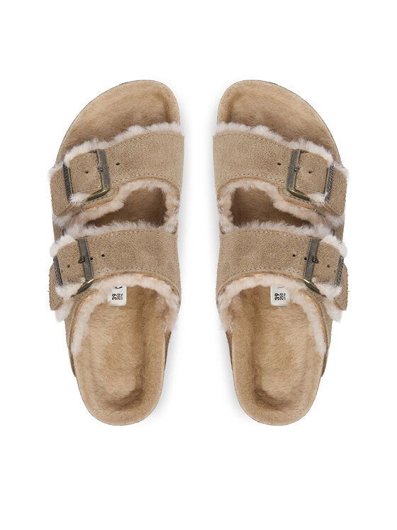 Birkenstock Шльопанці Birkenstock Arizona Shearling 1028293 Бежевий