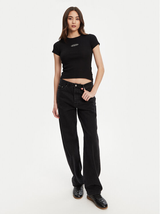 Guess Jeans Guess Jeans Футболка W5YP37 KA0H1 Чорний Slim Fit