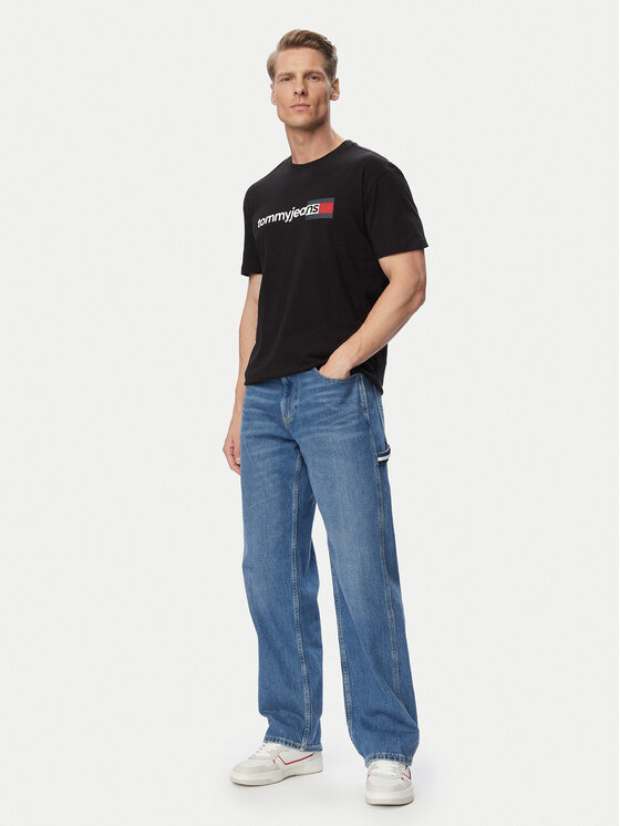 Tommy Jeans Tommy Jeans Camiseta Entry Dna DM0DM23406 Negro Regular Fit