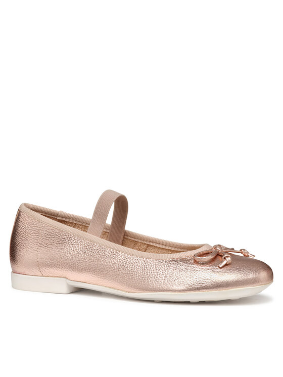 Geox Baleríny Geox Jr Plie' J4555D 44 C8014 M Ružové zlato