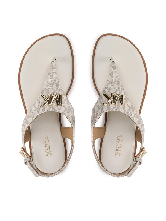 MICHAEL Michael Kors Sandalias MICHAEL Michael Kors Jilly Flat Sandal 40S2JLFAAB Écru
