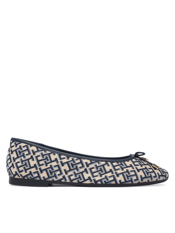 Tommy Hilfiger Baleríny Tommy Hilfiger Th Charm Jacquard Ballerina FW0FW09504 Barevná