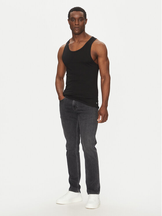 Calvin Klein Underwear Calvin Klein Underwear Σετ τιραντάκια Tank 3Pk LV00NB4184 Μαύρο Slim Fit