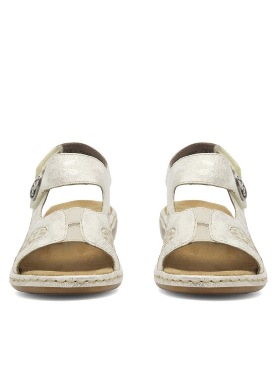 Rieker Sandály Rieker 65989-90 Écru