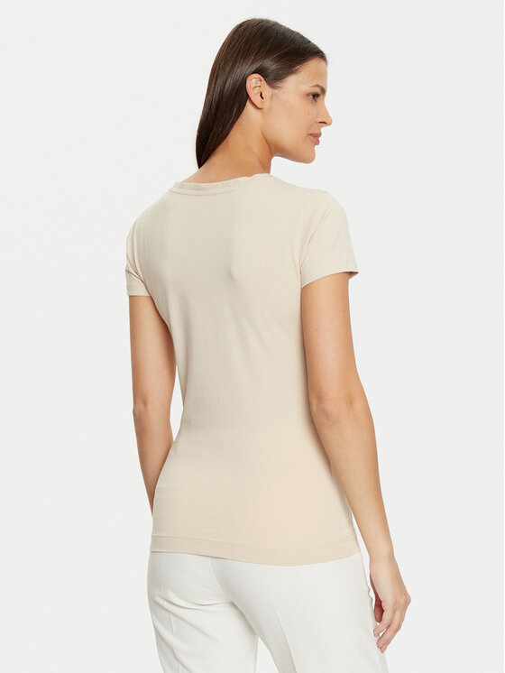 Guess Guess T-shirt W5RI21 J1314 Bež Regular Fit