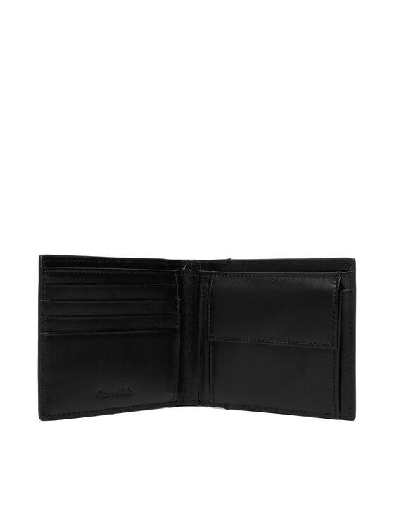 Calvin Klein Portafoglio Calvin Klein Raised Ew Bill Fold W/ Coin LV04D1163G Nero