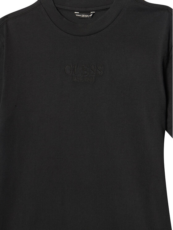 Guess Guess Футболка L5RI36 K8HM4 Чорний Regular Fit
