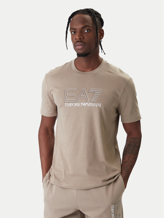 EA7 Emporio Armani EA7 Emporio Armani Camiseta 7M001307 AF10375 U6167 Beis Regular Fit