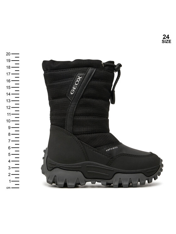 Geox Stivali da neve Geox J Himalaya Boy B Abx J26FRA 0FU54 C9999 M Nero