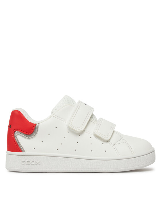 Geox Sneakersy Geox B Eclyper Boy B365LA 000BC C0050 Bílá