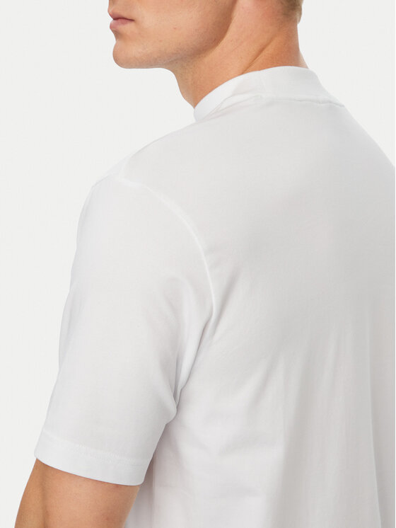 BOSS BOSS Majica Tee Collar 50562120 Bela Relaxed Fit