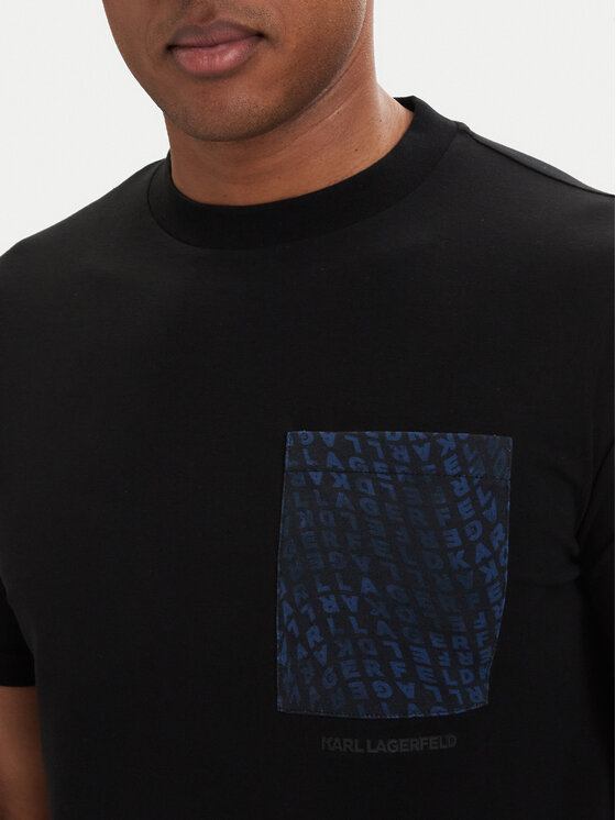 KARL LAGERFELD KARL LAGERFELD Camiseta 755044 562221 Negro Regular Fit