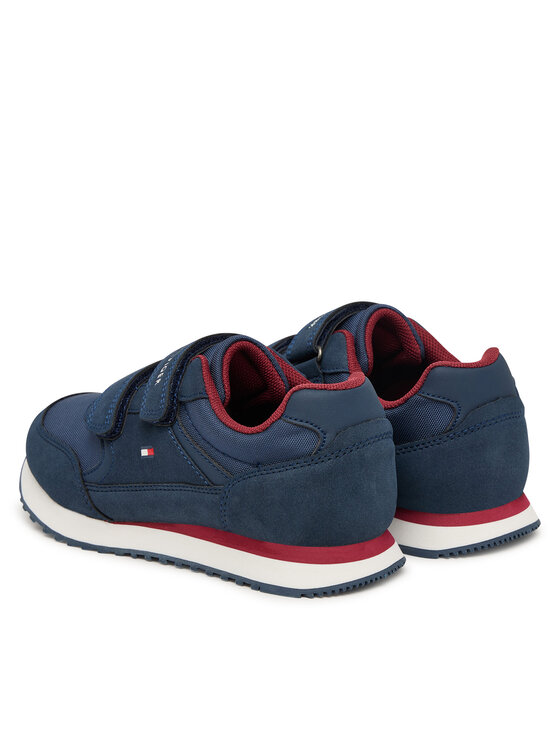 Tommy Hilfiger Tenisice Tommy Hilfiger Low Cut Velcro Sneaker T1X9-35253-1960 S Tamnoplava