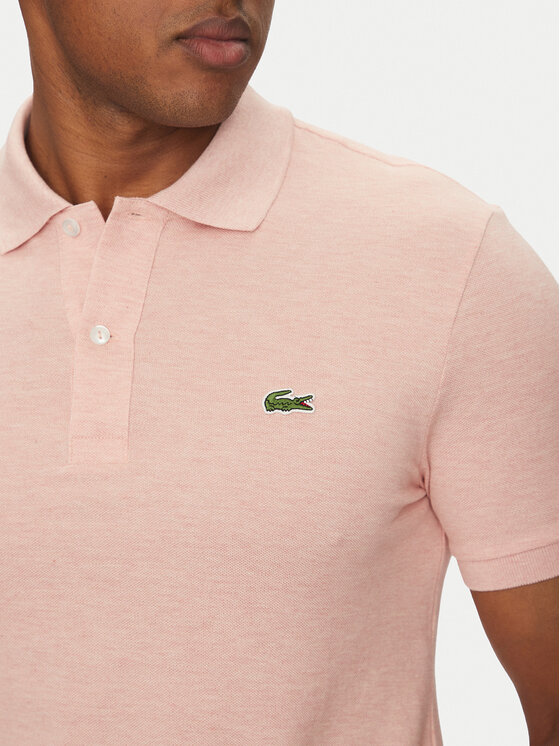 Lacoste Lacoste Polo marškinėliai PH4012 Rožinė Slim Fit