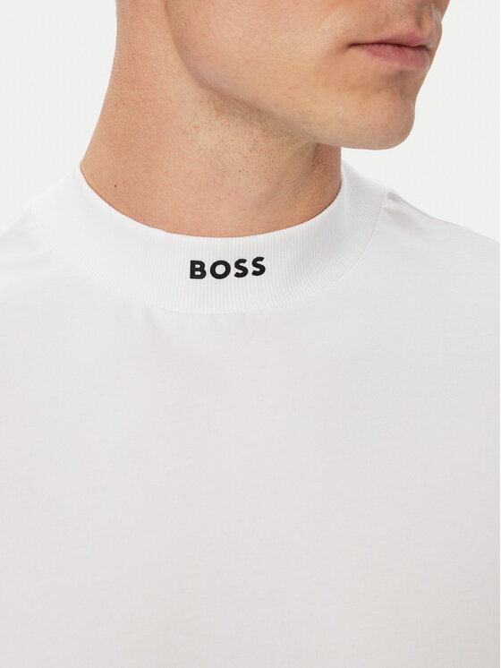 BOSS BOSS Majica Tee Collar 50562120 Bela Relaxed Fit