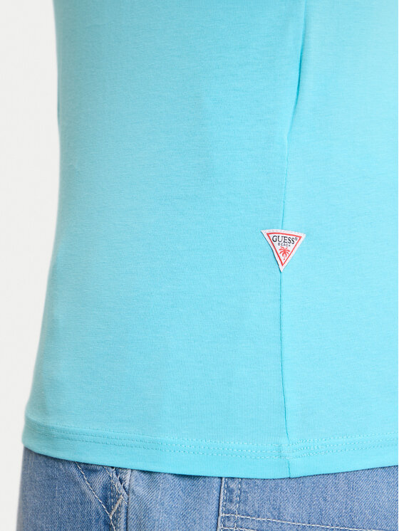 Guess Guess Majica F6GI09 J1314 Modra Slim Fit
