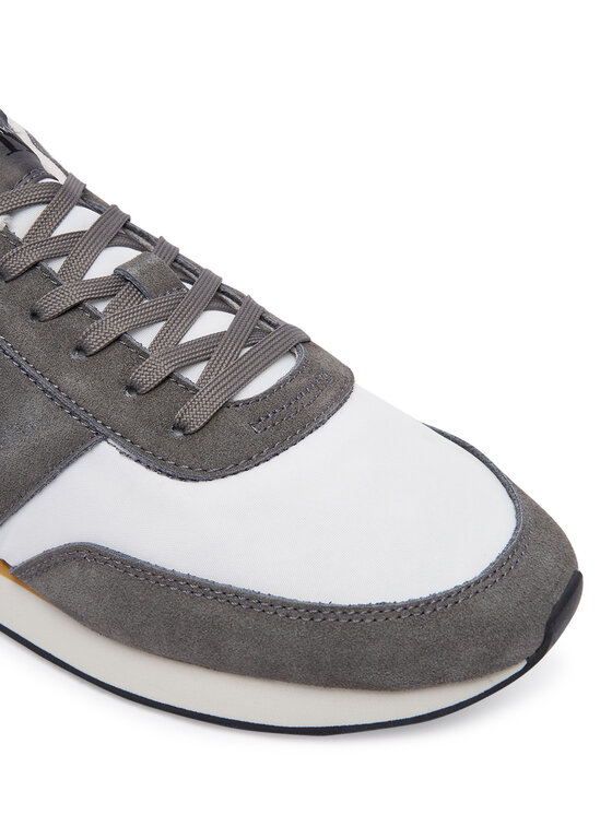 Calvin Klein Sneakersy Calvin Klein Retro Runner Band Lth-Su HM0HM02212 Szary