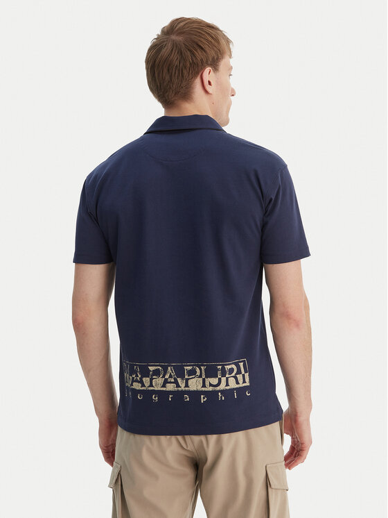 Napapijri Napapijri Polo E-Reflect NP0A4H4B Azul marino Relaxed Fit