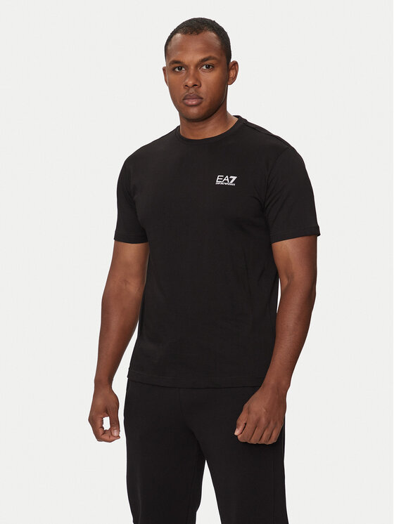 EA7 Emporio Armani EA7 Emporio Armani Футболка 8NPT25 PJVPZ 1200 Чорний Regular Fit