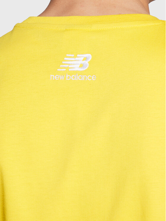 New Balance New Balance Póló MT23502 Sárga Relaxed Fit