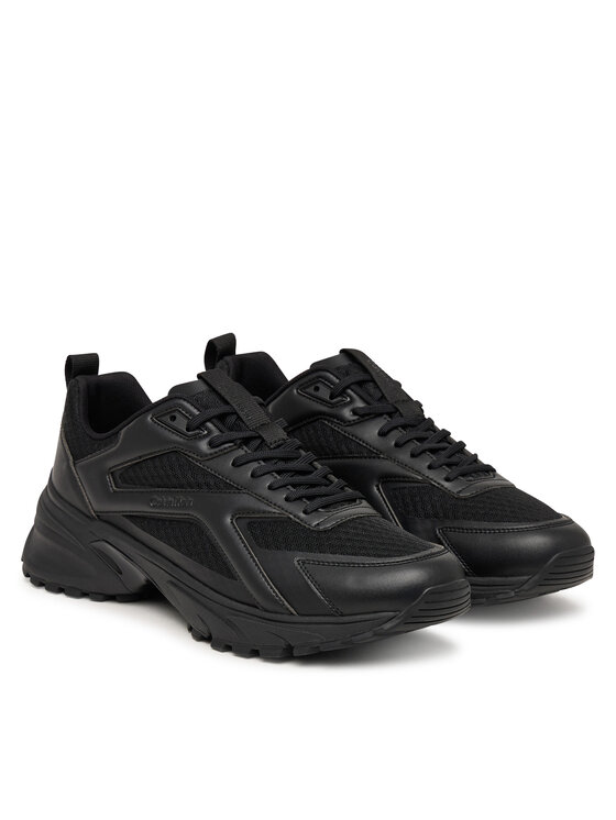 Calvin Klein Сникърси Calvin Klein Hike Runner Laceup Strip M-Lt HM0HM02154 Черен
