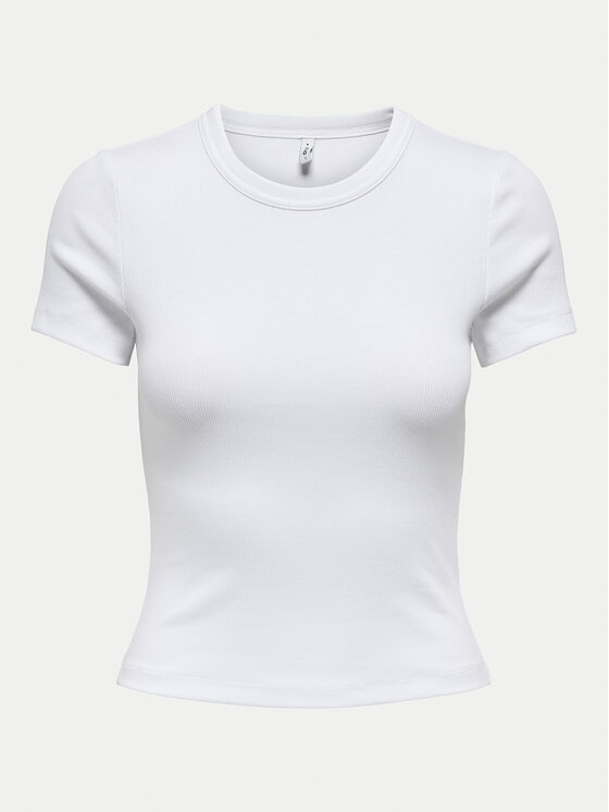 ONLY ONLY Футболка Val 15339774 Білий Slim Fit