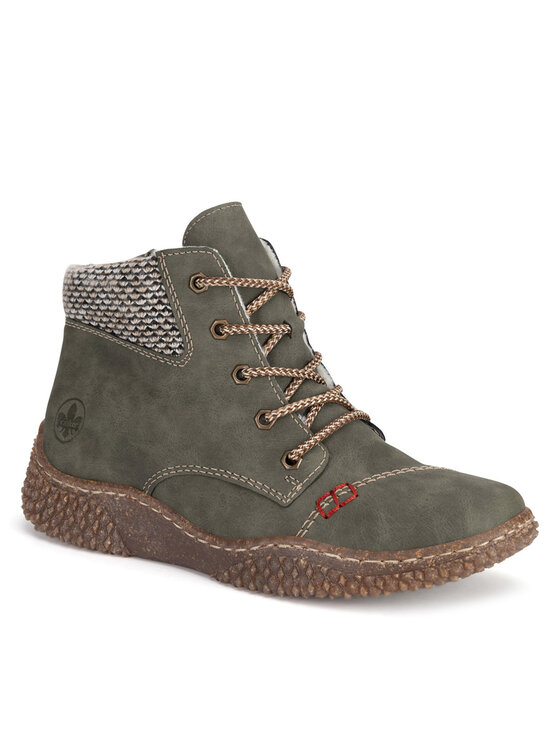 Rieker Botines planos Rieker Y8441-54 Verde