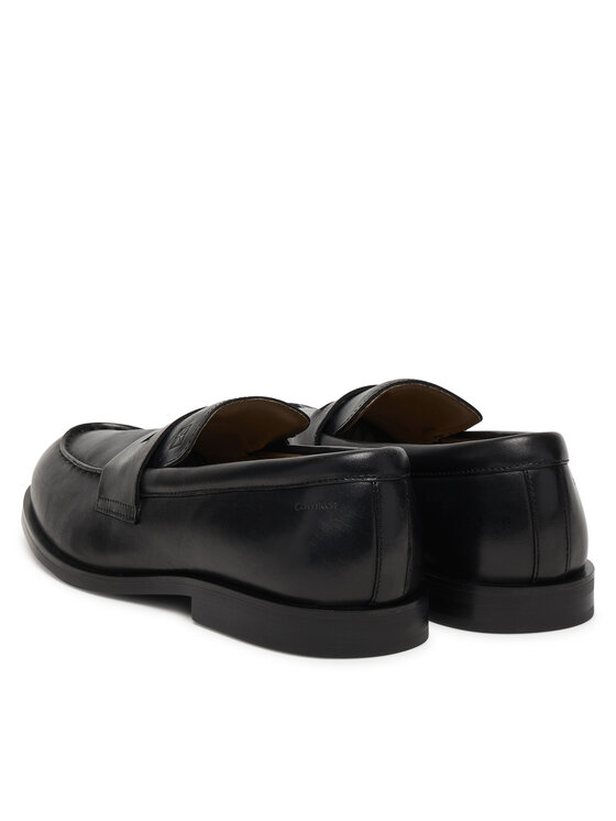 Calvin Klein Poltopánky Calvin Klein Ess Rubber Penny Loafer Pol Lth HM0HM02025 Čierna