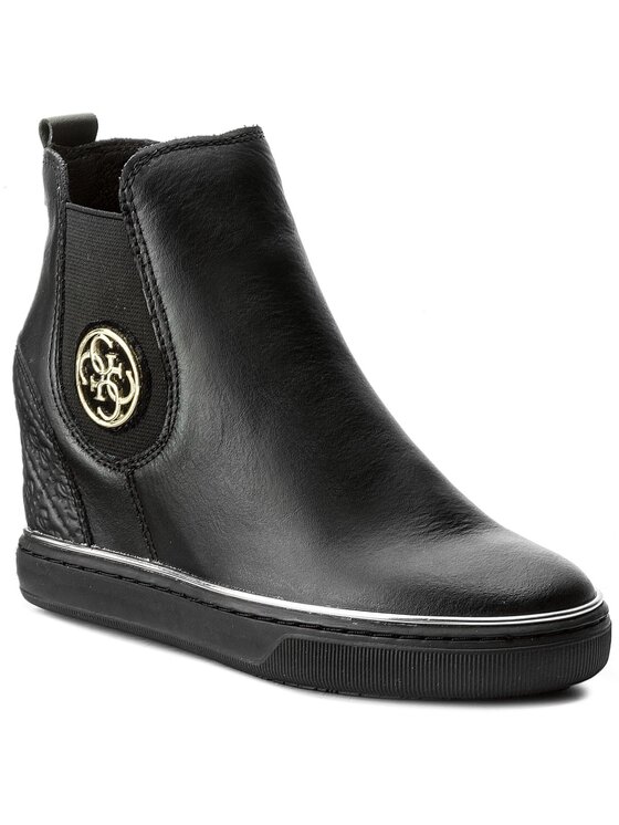 Guess Īsie zābaki Guess Freda FLFRE3 LEA12 Melns