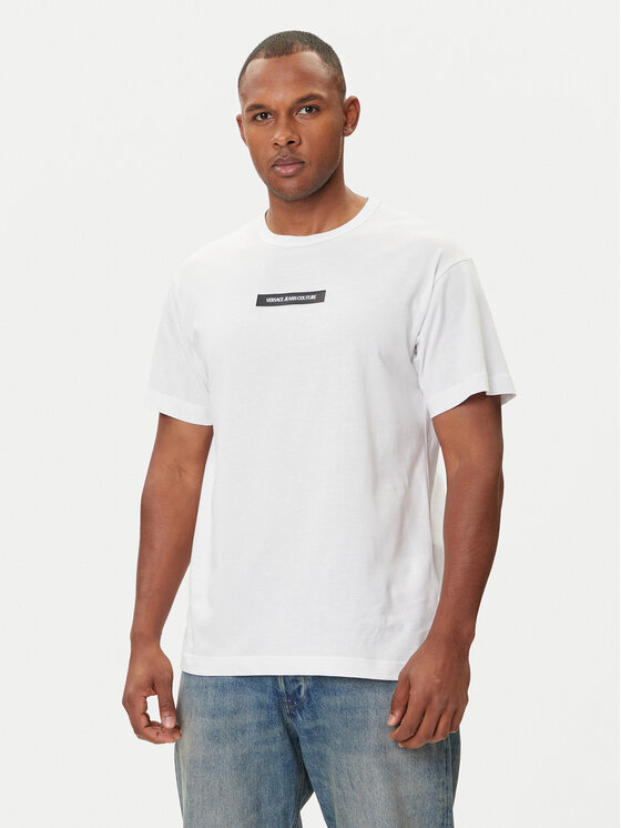Versace Jeans Couture Versace Jeans Couture Camiseta 79GAHT06 CJ00T Blanco Regular Fit