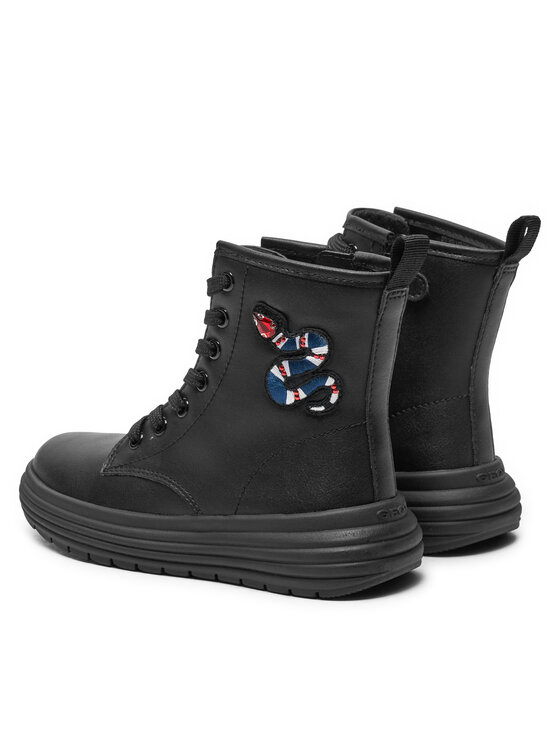 Geox Čižmy Geox J Phaolae Girl J46ETD 000BC C9999 M Čierna