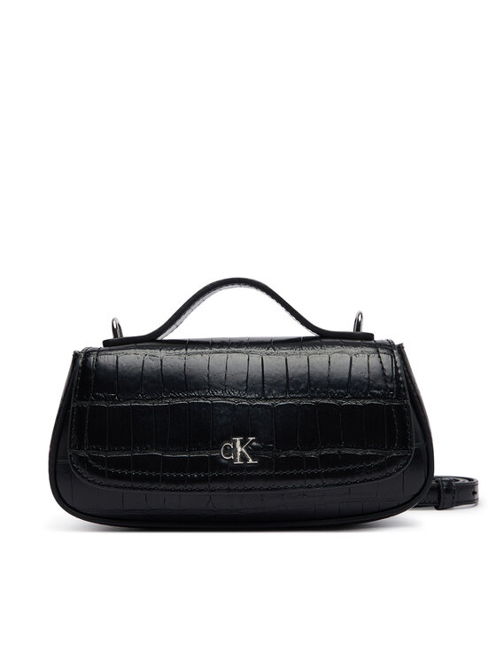 Calvin Klein Τσάντα Calvin Klein Ck Croc Top Handle Bag LV04F3903G Μαύρο