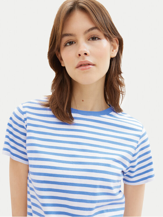 Tom Tailor Denim Tom Tailor Denim T-Shirt 1035867 Μπλε Boxy Fit