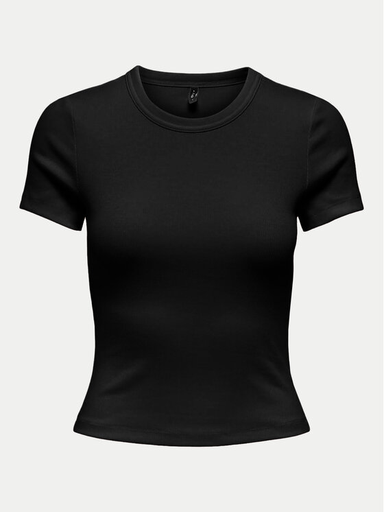 ONLY ONLY Majica Val 15339774 Črna Slim Fit