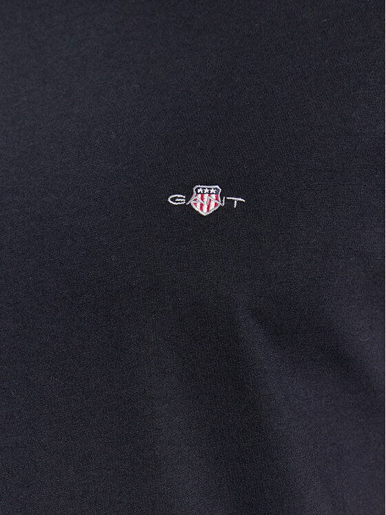Gant Gant Póló Shield 2003185 Fekete Slim Fit