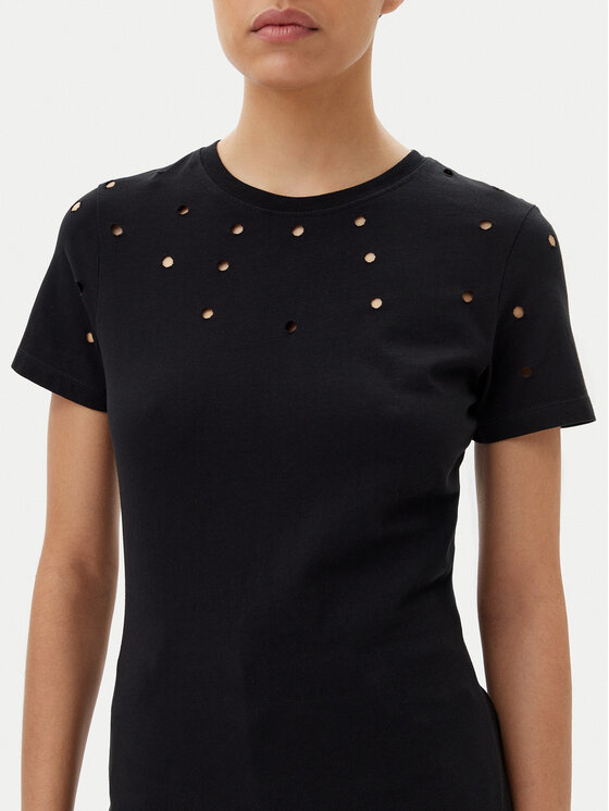 Silvian Heach Silvian Heach Футболка GPP25070TS Чорний Regular Fit
