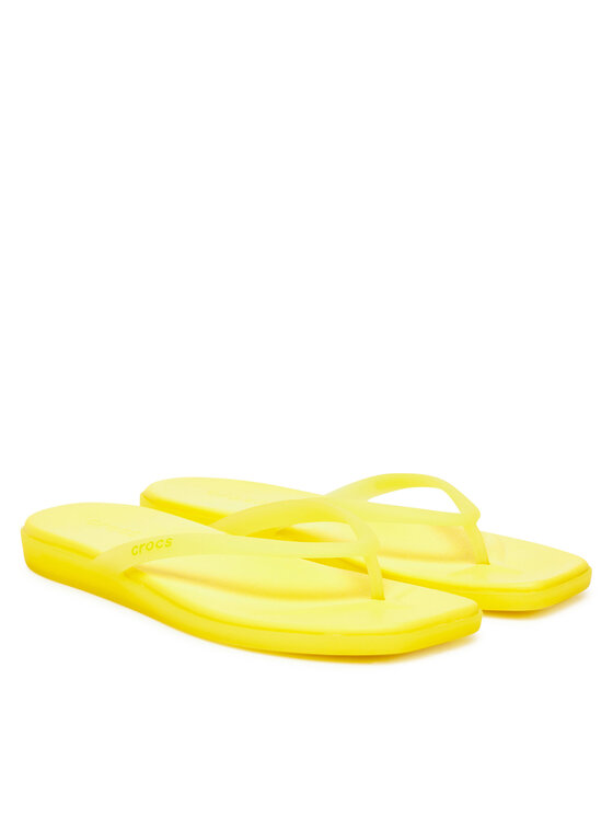 Crocs Джапанки Crocs Miami Frosted Flip 211474 Зелен